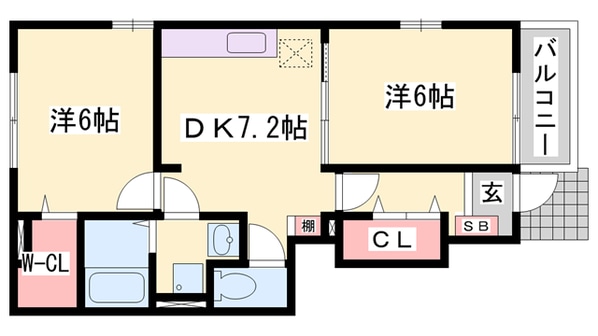 明石駅 バス15分  水谷2丁目下車：停歩5分 1階の物件間取画像